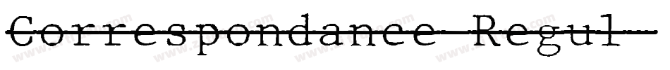 Correspondance Regul字体转换